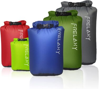 Комплект гермомішків Frelaxy, ультралегкі водонепроникні мішки для спорядження, для туризму, кемпінгу, каякінгу, плавання, човнів
