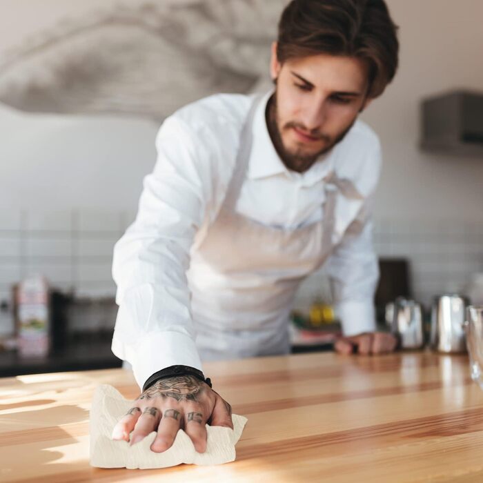 Кухонні рушники Utopia Kitchen 24 шт., 100% бавовна, натуральні, 71×71 см, для прибирання та сушіння, високої поглинальної здатності