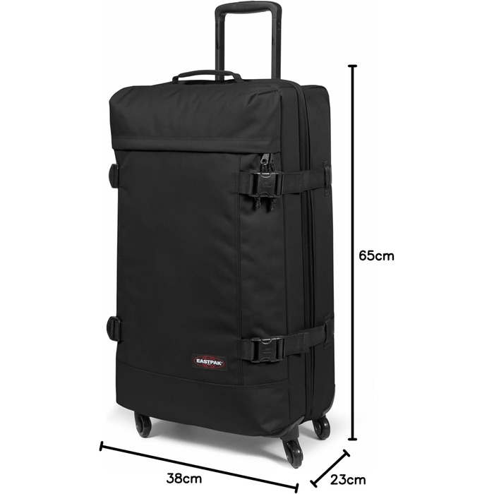 Валіза EASTPAK Trans4 L, універсальний розмір, чорна, дорожня сумка на колесах