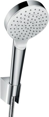 Душовий набір hansgrohe Crometta з лійкою, шлангом 1,25 м та тримачем, білий/хром, 1 режим