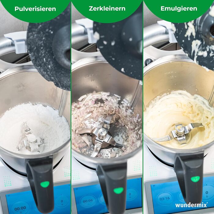 Miximizer® Насадка для подрібнення для Thermomix TM7, TM6, TM5 • Ефективне подрібнення, змішування та нарізка продуктів • Вироблено в Німеччині