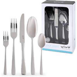 Набір столових приборів vivo by Villeroy & Boch Voice Basic, 30 предметів, нержавіюча сталь, для 6 осіб, можна мити в посудомийній машині