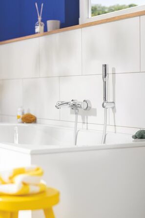 Ручний душ GROHE Vitalio Get 1 режим, антикальк, для проточних водонагрівачів, подвійна стінка, сріблястий
