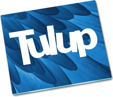 Обробна дошка Tulup 60x52 см з білими квітами у стилі дзен, кухонне приладдя, кришка для плити