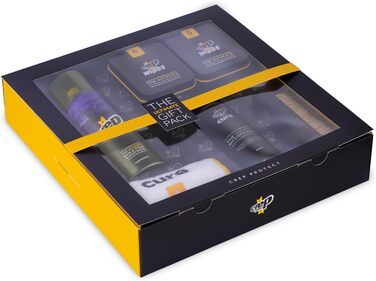 Подарунковий набір Crep Protect для догляду за взуттям: захисний спрей, очищувач для кросівок, серветки для швидкого чищення, преміум-щітка та мікрофібра