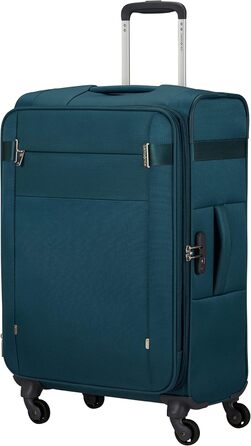 Валіза Samsonite Citybeat Spinner S (синя, Petrol Blue), валіза Samsonite Citybeat Spinner M EXP (66 см, 67/73 л, розширювана)