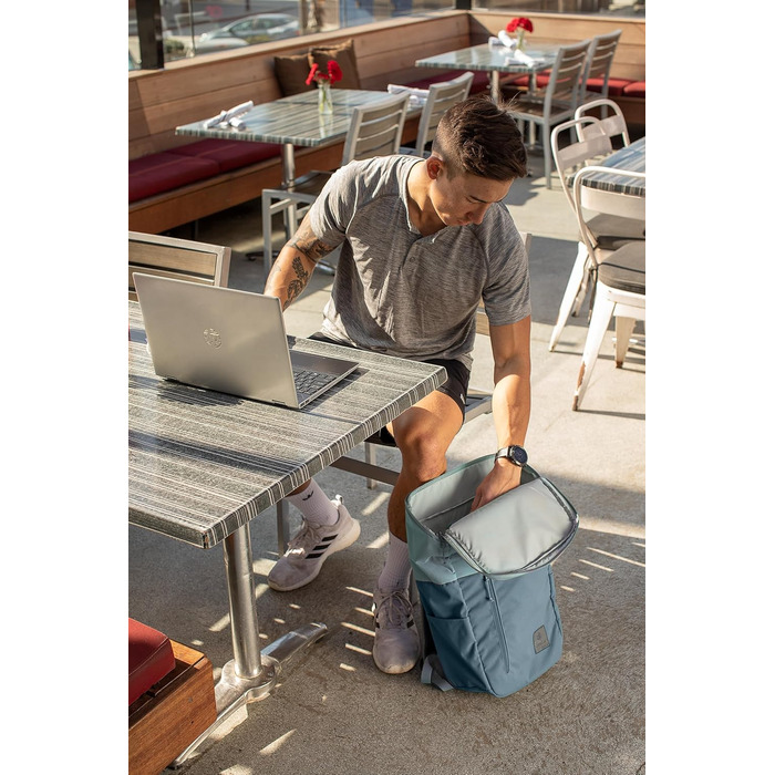 Рюкзак Deuter UP Stockholm 22 л, екологічний, міський, Grove-mineral