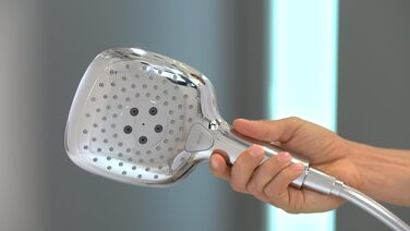 Душова лійка hansgrohe Raindance Select E, 3 режими, 150x150 мм, хром, антикальк