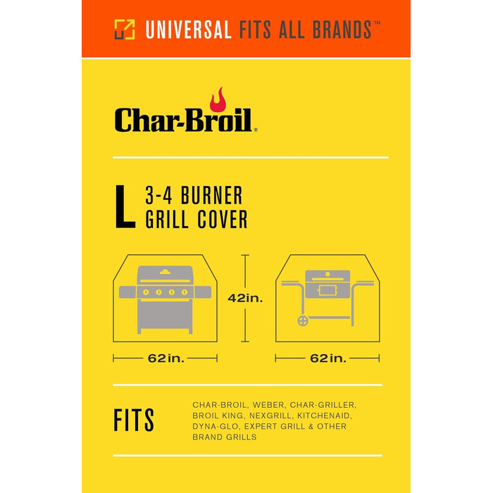 Кришка для гриля Char-Broil Performance, 2 конфорки, середня