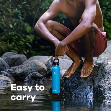 Гідрофляга HYDRO FLASK 710 мл Moonshadow Purple, вакуумна нержавіюча пляшка для води з кришкою, тримає тепло і холод, герметична, маленький отвір