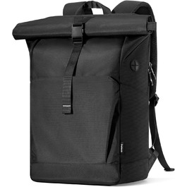 Рюкзак Inateck RollTop 25-30 л для чоловіків і жінок, з окремим відділенням для взуття, для ноутбука 17