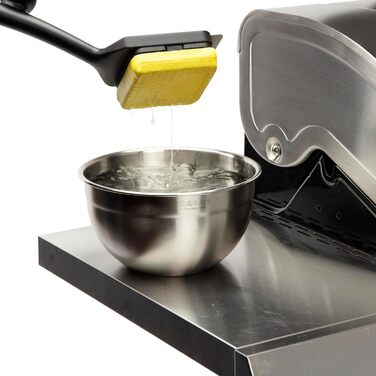 Парова щітка для гриля Cuisinart CCB-1000, безпечна та ефективна, змінна насадка, арамідне волокно