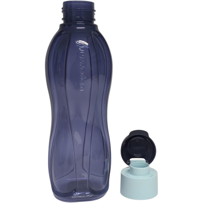 Пляшка для води Tupperware Eco To Go 500 мл, бірюзова, багаторазова, з кришкою Flip Top, пластикова, для напоїв