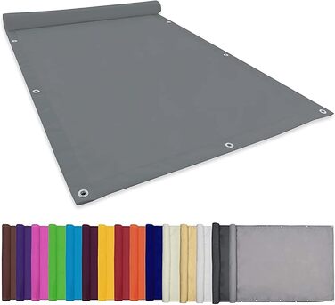 Сонцезахисний тент CHBIN Sunset Deluxe 1.5x2 м, 99% захист, водонепроникний, з люверсами, для саду, тераси, балкона, світло-сірий