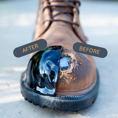 Tuff Toe поліуретановий захист для носка взуття, 2 шт, чорний
