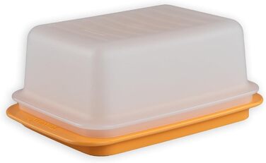 Маслянка Tupperware для масла, оранжева/біла, до 6,5 см