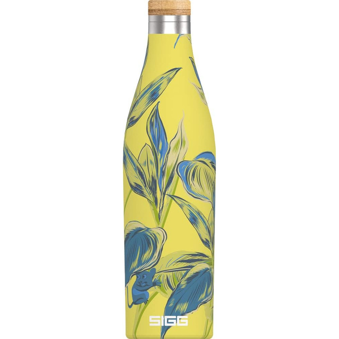 Термос пляшка SIGG Meridian 0.5 л Sumatra, подвійні стінки, нержавіюча сталь, бамбукова кришка, герметична, без BPA і пластику