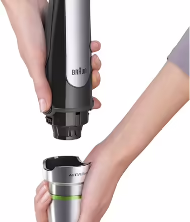 Блендер Braun MultiQuick 7, 1000 Вт, чорний, MQ7035XBI