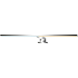Світильник BRILONER для дзеркала, LED, 8W, 720 Лм, хром, димірується, IP44, 60 см, керування температурою світла, пам'ять
