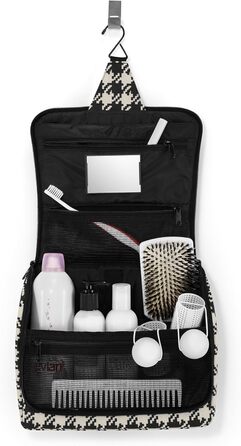 Косметичка reisenthel Toiletbag XL у горошок, рожева, великий розмір