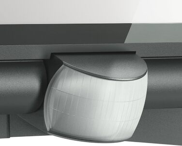 Світлодіодний прожектор Steinel XLED ONE XL 42,6 Вт, 4200 лм, з датчиком руху, антрацит, для вулиці, під'їзду, будинку та саду, алюмінієвий