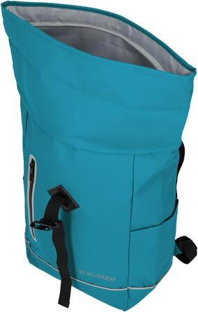 Водонепроникний рюкзак Travelite Rolltop 19 л для велосипеда та міста з відбивачами, синій