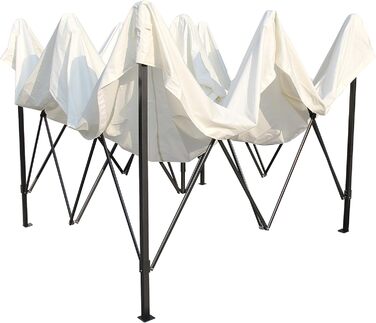 Багатофункціональна альтанка All Seasons Gazebos 2x2 м, кремова, водонепроникна, міцна конструкція