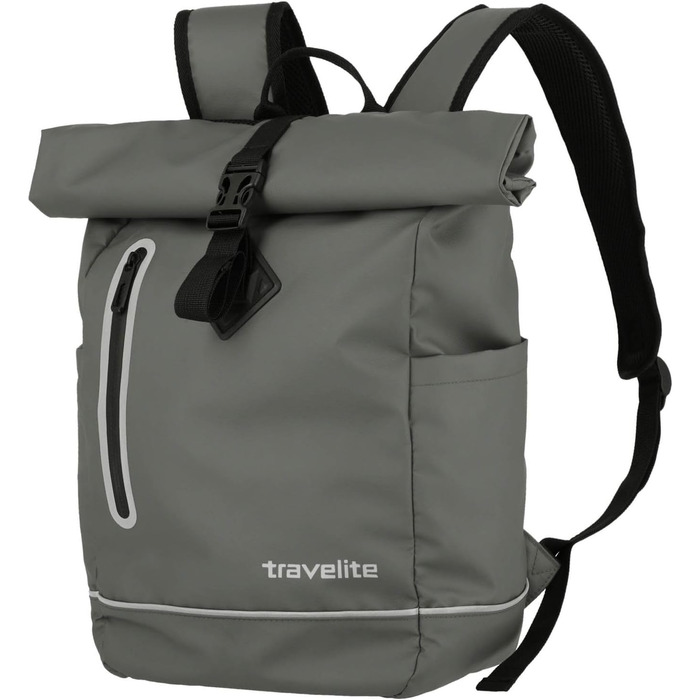 Водонепроникний рюкзак Travelite Rolltop для велосипеда та відпочинку, з відбивачами, 19 л, 48 см