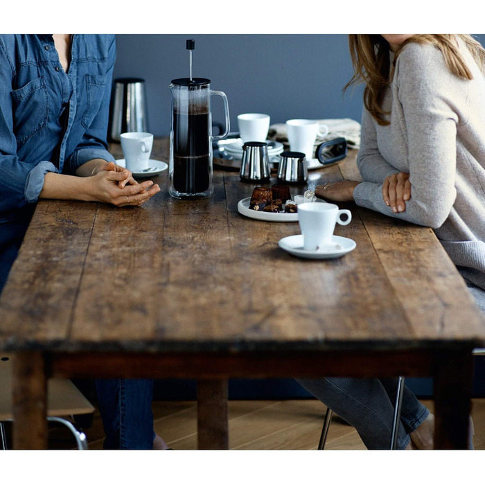 Френч-прес WMF Coffee Time 0,75 л, подвійне скло, для кави, на 6 чашок, скляний, можна мити в посудомийній машині