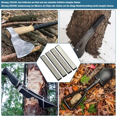 Набір алмазних точильних каменів IMAGE 8 шт. (120–3000 грит) для заточування ножів, кухонний аксесуар