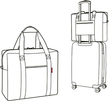 Сумка дорожня складана reisenthel mini maxi touringbag з функцією кріплення на валізу, водовідштовхуюча, компактна