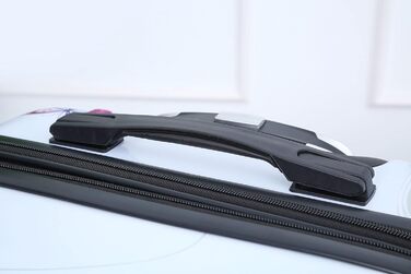 Середня валіза з полікарбонату на 4 колесах, 65 см, 20 кг, рожеве золото, легка, міцна
