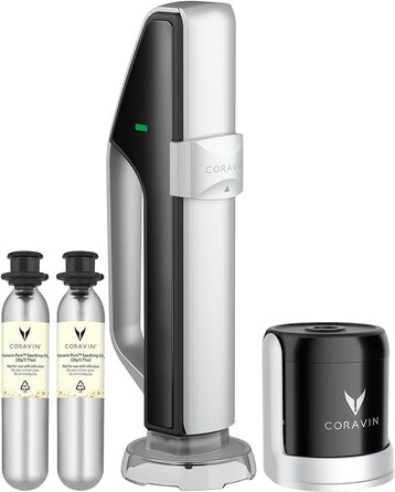 Система збереження ігристих вин Coravin для шампанського та інших ігристих вин, з CO2 капсулами, зберігає вино до 4 тижнів