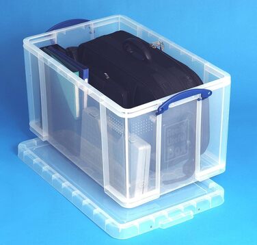 Пластиковий контейнер Really Useful Box 3 шт. по 48 л, прозорий, 60x40x31,5 см