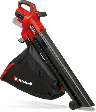 Акумуляторний садовий пилосос Einhell VENTURRO 18/210 Power X-Change, Li-Ion 18 В, потужність всмоктування 500 м³/год, мішок 45 л, швидкість повітря 210 км/год, без акумулятора та зарядного пристрою