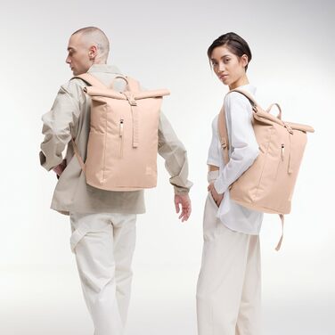 Рюкзак GOT BAG Rolltop Easy із переробленого океанічного пластику, водонепроникний, для ноутбука 16'', 31 л (Pearl)