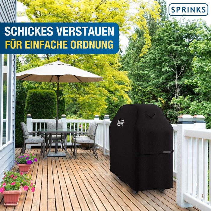 Атмосферостійка кришка для гриля SPRINKS 132x66x109см