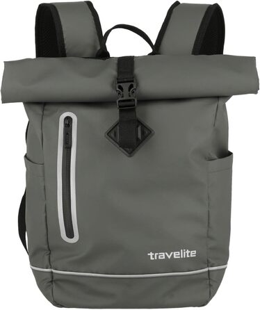 Водонепроникний рюкзак Travelite Rolltop для велосипеда та відпочинку, з відбивачами, 19 л, 48 см