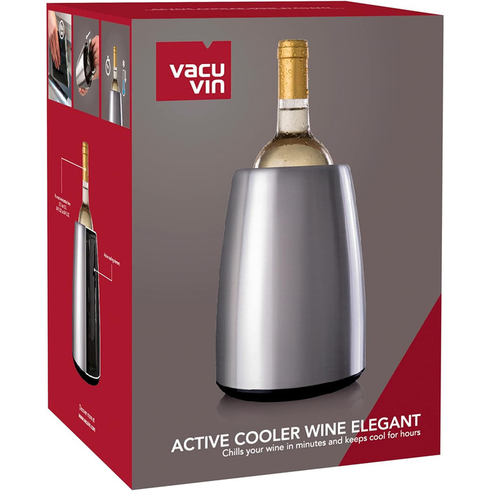 Охолоджувач для вина Vacu Vin Active Elegant, нержавіюча сталь, 208×155 мм