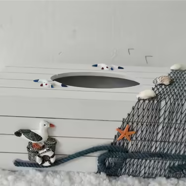 Морська коробка для хустки TOPBATHY для декору ванної кімнати та дому