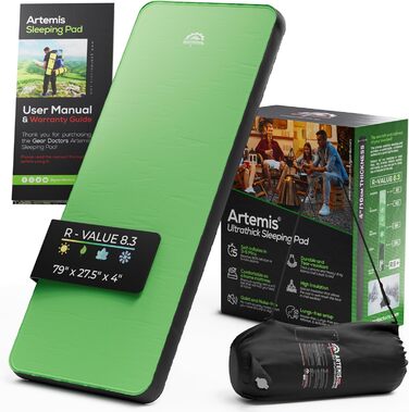Самонадувний туристичний килимок Gear Doctors Artemis 4.3R, 1,5'' гібридна ізоляція, для зимового кемпінгу та рюкзингу