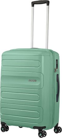 Валіза American Tourister Sunside Spinner 55 см, 35 л, чорна, розширювана, поліпропіленова, на колесах, для подорожей