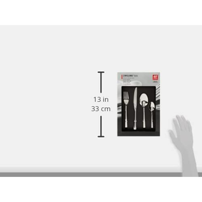Столовий набір Zwilling, 24 предмети, металевий, сріблястий колір