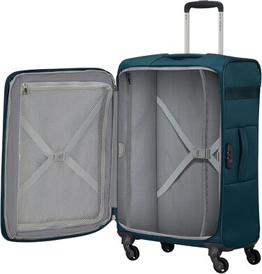 Валіза Samsonite Citybeat Spinner S (синя, Petrol Blue), валіза Samsonite Citybeat Spinner M EXP (66 см, 67/73 л, розширювана)