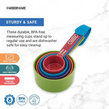 Набір мірних ложок Farberware з 5 предметів, можна мити в посудомийній машині
