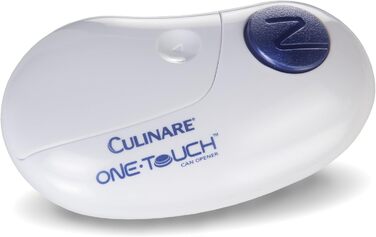 Електрична відкривачка для консервів One Touch, чорна, пластик/нержавійка, з функцією старт/стоп, для людей з артритом, 2 роки гарантії