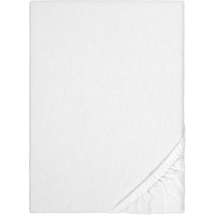 Простирадло натяжне biberna Sleep & Protect Molton з Silver Protect, водонепроникне, антибактеріальне, 120x200 см, біле