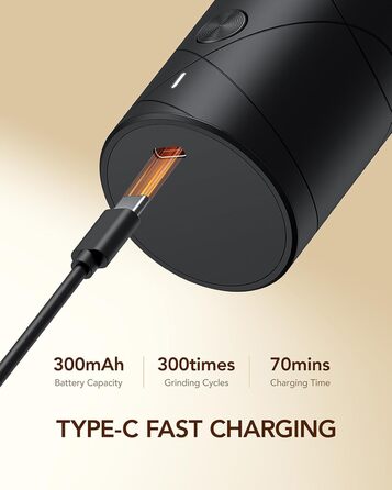 Sangcon електричні млинки для солі та перцю, 2 шт, USB зарядка, з LED підсвіткою, велика ємність, автоматичне помел, регульований ступінь помелу, універсальні