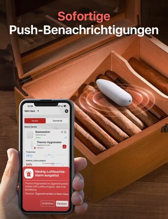 Wi-Fi гігрометр-термометр X-Sense SBS50 для дому, контроль температури і вологості через додаток, 4 сенсори, база, сумісний з Alexa, передача даних, до 500 м