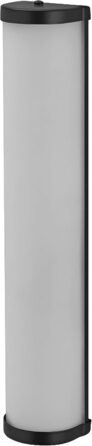 Світильник для ванної LEDVANCE CLASSIC CYLINDER, циліндрична бра, хром, E14, сумісна зі смарт-лампою, IP44, 455 мм, чорний, якісна збірка